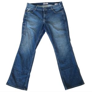 Ariat Rebar Mid Rise Boot Jeans in Deep Blue